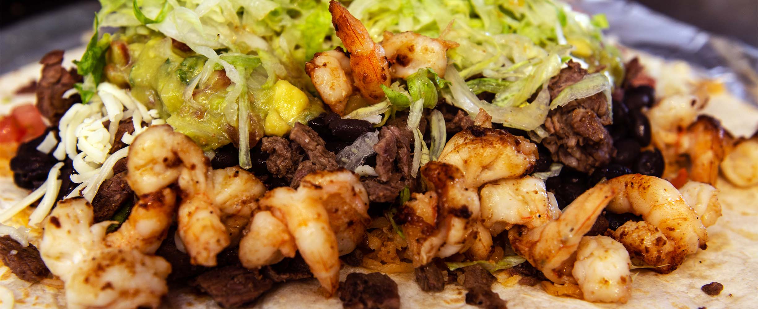 Shrimp and Beef Taco, just delicious!